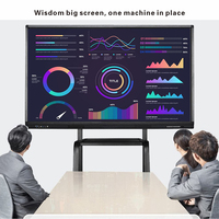 Tableau blanc interactif LCD 4K anti-reflet avec écran tactile 40 points, processeur Intel Core I3/i5/i7 pour l'éducation, la formation et une utilisation multi-environnements