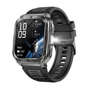 Jam Tangan Pintar 2025 Pelacak Kebugaran Android Oksigen Darah Tekanan Darah Layar Persegi 1,83 inci Tahan Air 3 ATM GPS Kompas - Product Image 2