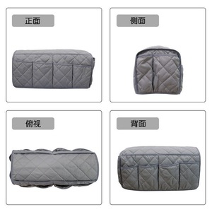 Bolsa de almacenamiento para reposabrazos de sofá, 14 bolsillos con gran capacidad para control remoto y organizador de teléfonos, gris, negro, azul - Product Image 3