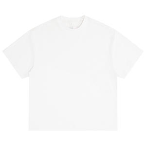 เสื้อยืดโอเวอร์ไซส์พิมพ์ลายโลโก้ตามสั่ง ผ้าฝ้าย 100% ทรงหลวม ไซส์ใหญ่พิเศษ เสื้อยืดเปล่าสำหรับผู้ชายรูปร่างสูงและใหญ่ - Product Image 3