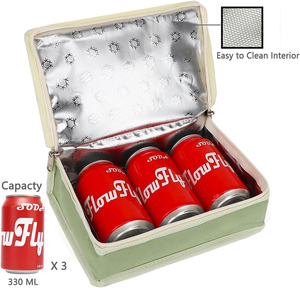 Boîte à lunch isotherme personnalisée sac souple portable mini glacière <span class=keywords><strong>kit</strong></span> fourre-tout thermique avec poignée pour le travail et l'école - Product Image 5