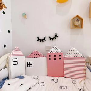 Sac de lit douillet en coton de style nordique pour chambre de bébé, décoration intérieure, anti-choc, avec motif de dessin animé brodé, couette en coton PP - Product Image 6