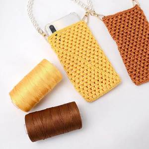 머서 가공 100g 1.5mm 아이스 헴프사 실 슈퍼 소프트 팬시 밍크얀 수편직물 자수 염색용 - Product Image 5