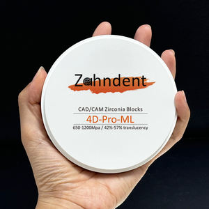 Zahndent di alta qualità cad cam laboratorio dentale fresatura di consumo 4d pro blocchi di <span class=keywords><strong>zirconia</strong></span> dentale e dischi di <span class=keywords><strong>zirconia</strong></span> - Product Image 2
