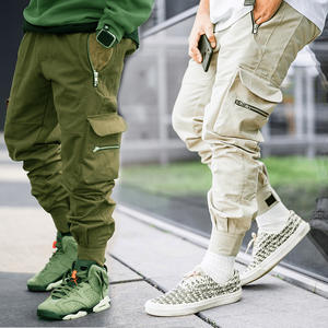 Elastic Waist Cargo <strong>Pants</strong> Men's Summer Thin Nine Points Tie Feet Trousers Loose <strong>Harem</strong> <strong>Pants</strong> Youth Trendy Casual Drawstring <strong>Pants</strong> - Product Image 3