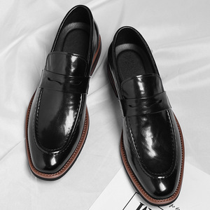 Nouvelles chaussures en cuir pour hommes, formelles et décontractées, pour toutes les saisons |   Chaussures haut de gamme à semelle souple de grande taille - Product Image 5