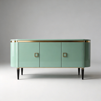 Ensemble de meubles de chambre à coucher en bois massif scandinave avec support ergonomique et grand rangement pour maison moderne, hôtel, appartement