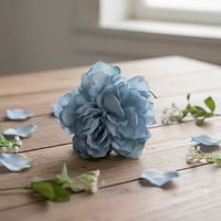 Tête de rose artificielle en soie faite à la main, accessoires de photographie, décoration de fleurs éternelles, bouquet DIY, pour la rentrée scolaire et Noël