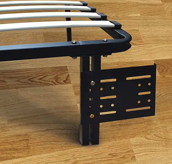 Platform Bed Frame Accessory: Universal Headboard/Footboard Brackets, Black, Set von 2