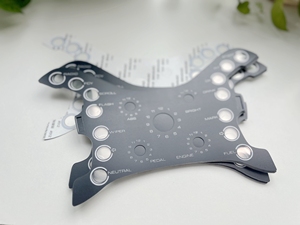 Lò vi sóng các thiết bị màu đen dập nổi nút không xúc giác lớp phủ đồ họa PC Sticker PC lớp phủ - Product Image 4