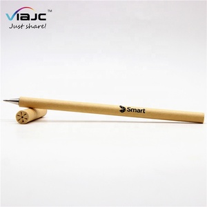 Longorgeous Phân Hủy Sinh Học Logo Tùy Chỉnh Hoa Mô Hình Cap Kim Loại <span class=keywords><strong>Tip</strong></span> Cán Tái Chế Craft Giấy Sinh Thái Thân Thiện Với Bút - Product Image 6