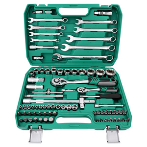 Kawataku 82Pc Socket Wrench Set 24-Tooth Ratchet Tool Kit For Auto Home Repair - Product Image 3