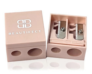 Chất Lượng Cao Rose Gold Trang Điểm Mắt Bút Chì Mài 2 Lỗ Mỹ Phẩm Lip Lông Mày Bút Kẻ Mắt Mài Nhựa Bút Kẻ Mắt Mài - Product Image 6