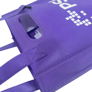<span class=keywords><strong>Sac</strong></span> à stylo latéral recyclé pour <span class=keywords><strong>bibliothèque</strong></span> scolaire avec logo <span class=keywords><strong>personnalisé</strong></span> <span class=keywords><strong>Sac</strong></span> fourre-tout à double poignée violet <span class=keywords><strong>sac</strong></span> plat non tissé - Product Image 5