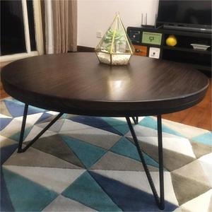 Modern Cheap Smart Tea Desk <strong>Marble</strong> With Metal South American Walnut Living Room Round Wood Coffee Table - Product Image 5