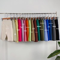 Shorts de sport, yoga et cyclisme, taille haute élastique, coupe ajustée, en Spandex/Nylon, couleur unie, été, 5 points, en stock
