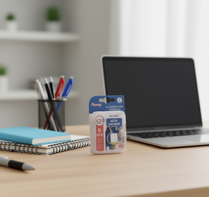 Portachiavi Pioney con etichetta rettangolare in plastica per chiavi stile creativo 5 pezzi - Product Image 2