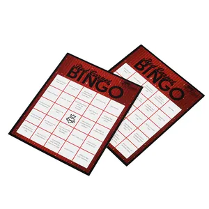 Professionelle Bingo-Kartenhersteller können das Design individualisieren und eine Bingo-Karte erzeugen