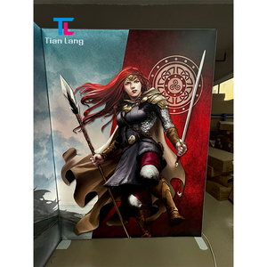 TianLang personalizado Trade Show telón de fondo pared Pop up caja de luz retroiluminada telón de fondo Trade Show Booth Display - Product Image 5