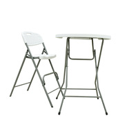 Meubles de bar pliables en plastique résistant à l'eau, durables, écologiques, à hauteur réglable, design moderne, pour la maison, la salle de sport, l'école