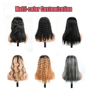 Wholesale V Part U Part Wigs Handmade No Leave Thin Part Indian Hair <b>Body</b> <b>Wave</b> Curly Medium Length Remy Hair Natural Color - Product Image 3