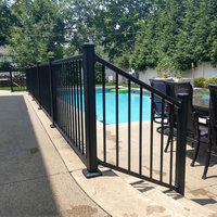 Panneaux de clôture de balcon modernes en aluminium inoxydable et écologiques, durables pour terrasses extérieures et rampes d'escalier, faible entretien, faciles à installer