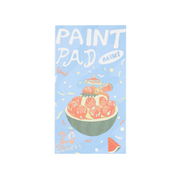 Ensemble de livre de peinture aquarelle de mini poche Graffiti portable personnalisé bloc de peinture aquarelle avec porte-plume pour enfants