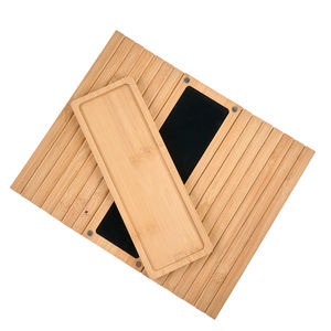 Vassoio Portaoggetti in Legno Ecologico a Singolo Strato per Bracciolo del Divano, Cucina, Bagno e Soggiorno, per Cibo, Bevande e Utensili - Product Image 6