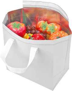 Bolsas Térmicas Desechables de Tela No Tejida, Personalizadas, Duraderas, con Asa, Aisladas, para Llevar Comida Caliente o Fría, Reutilizables para Pasteles, Reciclables - Product Image 5