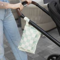 Tragbare Wickeltasche mit Aufdruck, Baby-Wickelunterlage, Wasserdichte Polyester-Tasche mit Reißverschluss