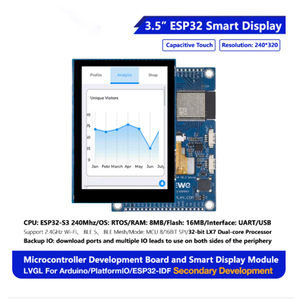 Esp32 lvgl Wifi & bles ban phát triển HMI 1.9 <span class=keywords><strong>inch</strong></span> ~ <span class=keywords><strong>7</strong></span> <span class=keywords><strong>inch</strong></span> LCD ar-duino mô-đun hiển thị <span class=keywords><strong>TFT</strong></span> thông minh màn hình hiển thị với cảm ứng - Product Image 6