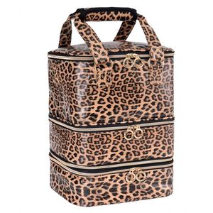 Sac à ongles portable BSCI à double couche, grande capacité, organiseur de vernis à ongles, sac de rangement pour vernis à ongles de voyage - Product Image 1