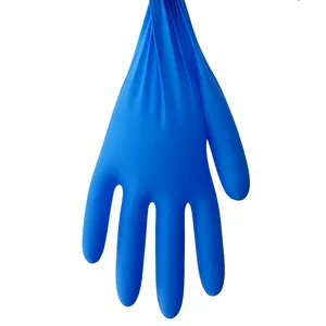 GMC 스톡 다크 블루 고품질 개인 보호 일회용 니트릴 장갑 분말 장갑 라텍스 프리