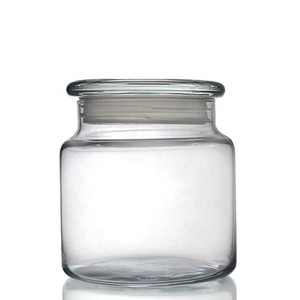 Tarro de vidrio sellado con tapa de cristal, cilíndrico, transparente, con tapa tipo <span class=keywords><strong>hongo</strong></span>, para almacenamiento de té de mandarina, en stock. - Product Image 3