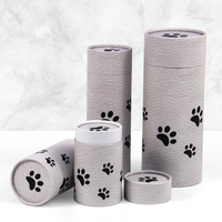 Ataúd de cremación de animales para mascotas, urna de papel, tubo de scatter, de cartón