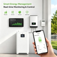 Système Solaire Domestique avec Batterie au Lithium 16 kWh 15 kWh 48 V 51,2 V 314 Ah 320 Ah, Station de Stockage d'Énergie Solaire avec SUPSRSAFE