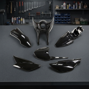 Accessorio in plastica XFUN KA37003001-5411 per Kawasaki KLX 110 2010-2025 Colore Nero - Product Image 3