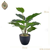 Plantes Artificielles d'Intérieur Décoratives, Bonsaï en Plastique avec Pot, Grandes Plantes Artificielles d'Imitation