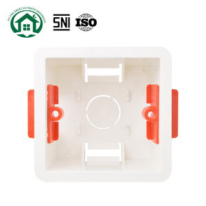 Durable PVC Dry Lining Box for Gypsum Board Drywall Plasterboard 47mm Depth Slotted Wall Switch 86 Type Wall Socket Cassette - Product Image 1