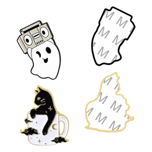 Envío Rápido, Pegatinas Metálicas Divertidas para Teléfono con <span class=keywords><strong>Memes</strong></span>, Pins Esmaltados de Ganso y Gato de Líneas Simples, Amuletos para Teléfono con Humor Discreto para Minimalistas - Product Image 2