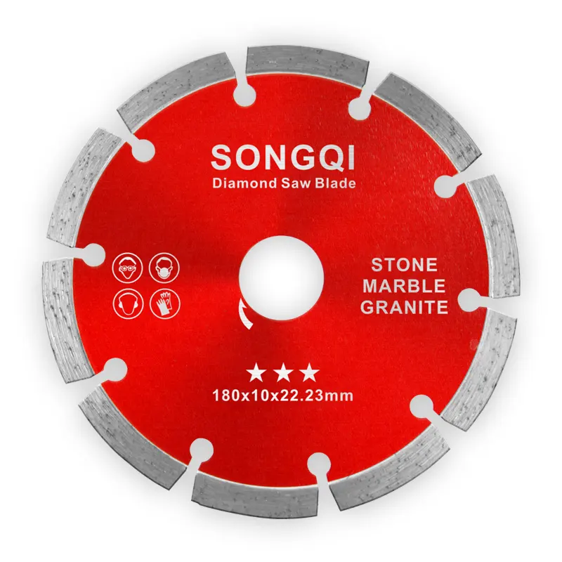 SONGQI 7" Diamond Circular Saw Blades 180MM For Ceramic Tile Granite Marble Stone Cutting Tools Disc