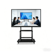 Tableau blanc interactif tactile infrarouge haute précision 4K 120Hz de 110 pouces avec système d'exploitation Android/Windows pour l'éducation et les entreprises