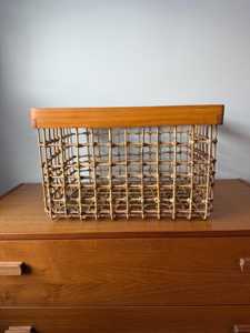 Panier vintage rustique en bambou et rotin, fait main aux Philippines, panier de rangement décoratif tissé naturellement, fournisseur et fabricant en gros - Product Image 5