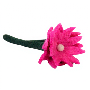 Fleurs en feutre de laine rose décoratives écologiques faites à la main en gros, fleurs artificielles artisanales pour Noël et la Saint-Valentin - Product Image 1