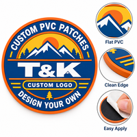 Écusson PVC souple 3D personnalisé en relief, moulé, imperméable, avec fermeture auto-agrippante pour veste, casquette, sac à dos, uniforme, badge en caoutchouc PVC