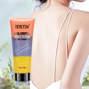 OEM Private Label Colorful Scrub Body Organic Exfoliating Spa Whitening Body Scrub