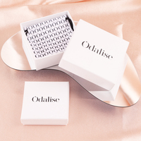 Boîte d'emballage cadeau de bijoux bracelet de luxe en papier rigide personnalisé avec emballage de collier logo pour boîtes à bijoux