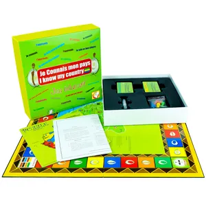 CAMPIONE GRATUITO logo Personalizzato stampa di disegno di carta personalizzato gioco da tavolo per adulti gioco da tavolo fabbricazione giochi da tavolo per i bambini