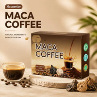 Café Maca Power Max OEM ODM, Café Énergisant au Maca, Poudre de Café Maca, Café Maca Caféiné au Goût Neutre pour Hommes, Emballage en Boîte