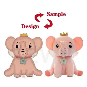 Custom Stuffed Plush Toys Stuffing elephant Wholesalers Soft Baby elephant Anime Plush Dolls Elephant